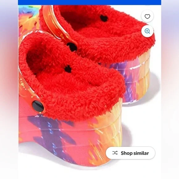 New Cape Robbin Gardener 3 Rainbow Praid Platform Clogs Sleep On Faux Blue Red - Picture 4 of 14